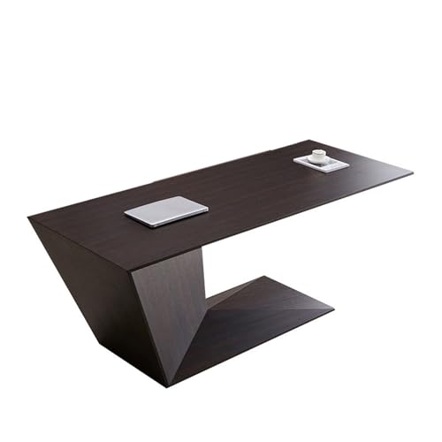 Escritorio para ordenador Escritorio de estudio de diseño de lujo, sencillo, moderno y ligero, for villa, oficina, mesa de PC, escritorio de jefe, madera maciza con veta Escritorio para teletrabajo(20