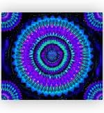 WEBEEDY Mandala Glow in The Dark Tapestry Black Light Bohemian Aesthetic Tapestry UV Reactive Boho Flower Wall Hanging Poster Backdrop for Bedroom Living Room Dorm Decor,59"X51"/150X130cm - Image 8