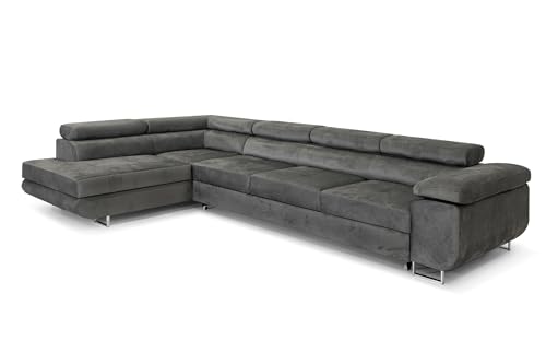 COMFORTINO FURNITURE Ecksofa mit Schlaffunktion PASTI XL L-Form,...