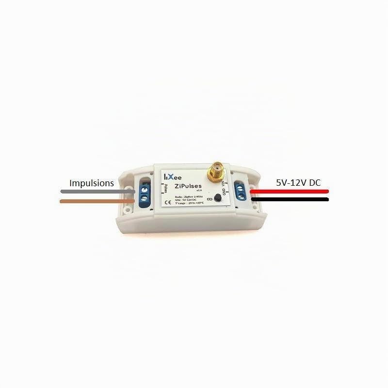 Compteur impulsions Zigbee 3.0 (eau, gaz) - ZIPULSES - Lixee