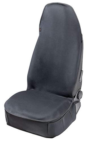 WALSER Funda de asiento de coche de neopreno, Protector de asiento de coche a prueba de agua, Protector de asiento de coche universal, negro