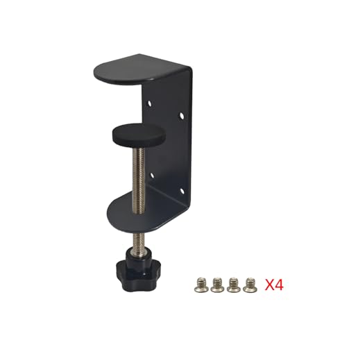 Image of Small C Clamps 2 Inch with 4 Small Holes in the Back, 4-Pack Adjustable Desk C-Clamp for Range 0.39 inch~2 inch, Versatile Clamp for Brake, Parts Assembly, Fastening, Welding, Woodwork, Metal Work