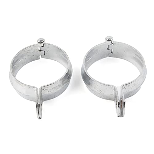 Cninba13 Modified Turn Signal Light Indicator Mount Bracket Front Fork Clamps Holder Metal for motorcyle with 52MM-60MM fork Tube, 2pcs Chrome