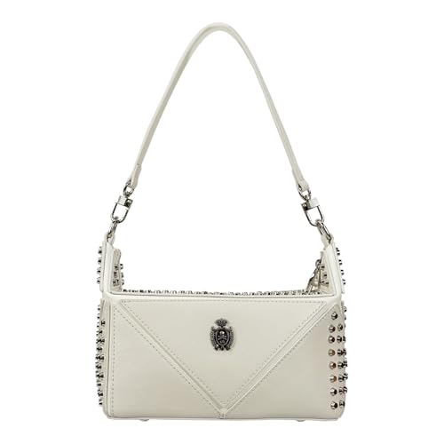 Leather shoulder Purses Stylish Studded Shoulder Bag Casual Purses Women Genuine Leather Handbags