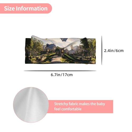 Beautiful Manor Bow Hair Accessories, Children's Elastic Bow Headband 0-6 Months, Newborn, Baby, Toddler Hair Accessories3