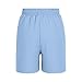 Kids Lightweight Linen Summer Shorts Loose Elastic Waist Casual Beach Shorts with Liner & Pockets for 4-15 Years