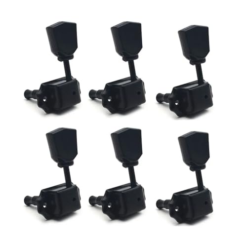 6 piezas afinadores para guitarra en plata 3L 3R miniatura 2