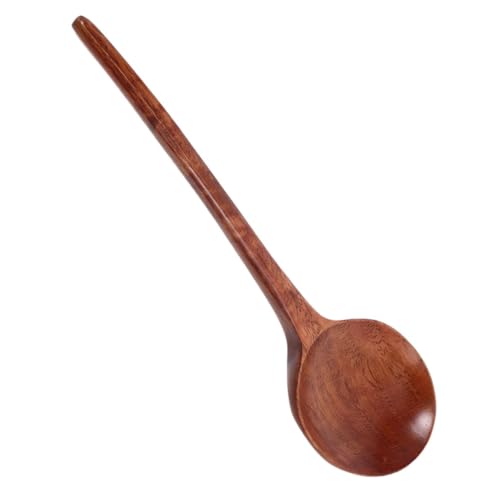 Ciieeo 木製スープスプーン ラーメン前菜スプーン 木製スパゲッティ オリエンタルスープ アジアンスープ 中華 スープ (大)