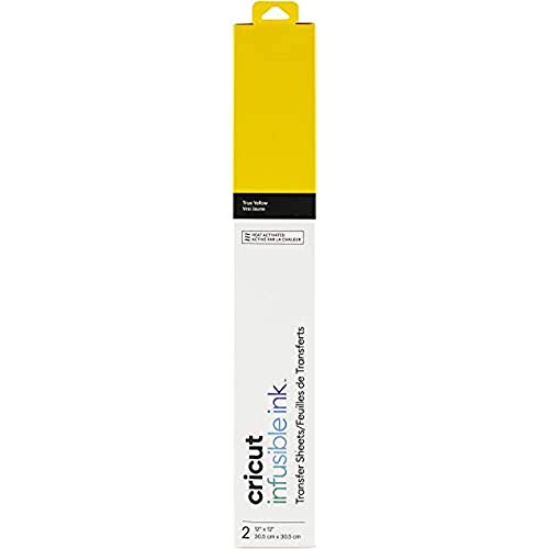 Cricut 2007498 Transfer Sheets Solid Color Infusible Ink (True Yellow)