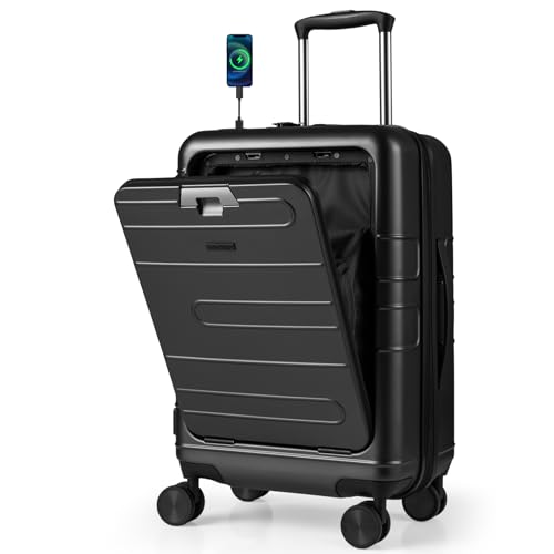 COSTWAY 20” Handgepäck mit Laptopfach, 40L Reisekoffer...