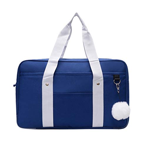 JK Cosplay Bolsa Uniforme Bolso Negro  Azul Unisex Clásico Resistente Al Agua Escuela