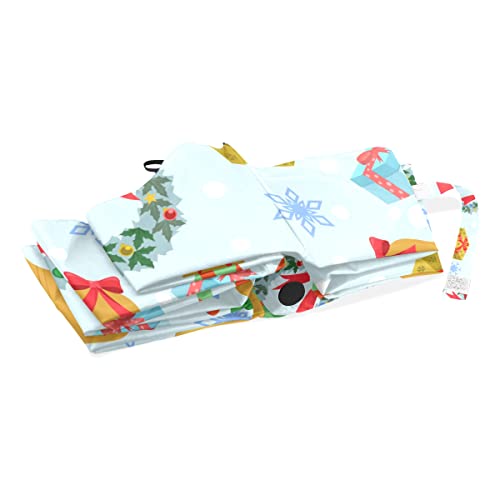Cadeau de Noël parfait parapluie pliable automatique bleu résistant - 4