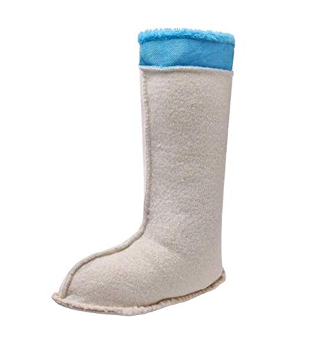 Insun Unisex Calcetines Térmicos para Botas de Agua Azul Puños Altura 28cm 39 EU