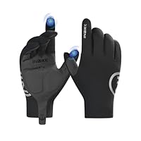 HIKENTURE Guanti invernali da uomo e da donna, guanti da sci con 3M Thinsulate, guanti impermeabili invernali caldi, guanti touch screen antivento da snowboard per sci, ciclismo, motociclismo, corsa