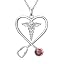 Zircon Caduceus necklace