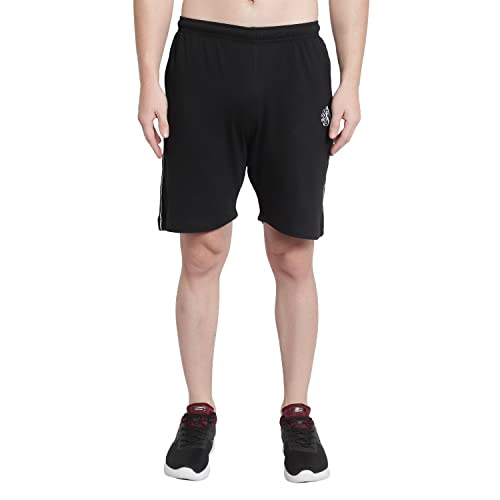 Image of DIA A DIA Men's Cotton Shorts with Zipper Pockets - Elastic Waist with Drawstring, Comfortable Casual & Gym Shorts for Men, Sizes M to 5XL (28-46 Inch Waist), Plus Sizes