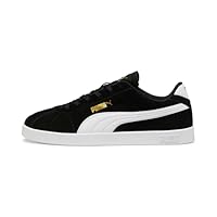 Puma Unisex Adult's Club II Sneaker, Puma Black/Puma White/Puma Gold, 9.5 US Womens/8 US Mens