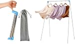 Porte-jambes de voyage portable, léger pliable Mini Sac à linge, Sacs à linge rétractables pour les voyages en camping, Chambre d'hôtel, Laverie, Costume de danse, Intérieur, Extérieur (Taille régulière)