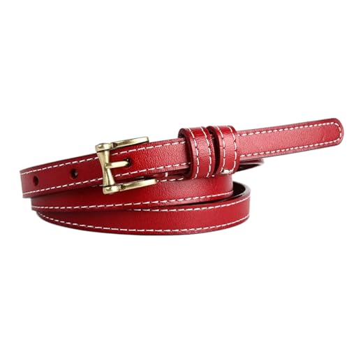 Classic belt, women's 1.4 cm leather tight belt casual thin belt
