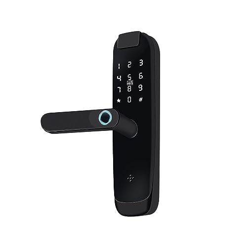 Serrure de porte intelligente contre l'oubli de clés avec code et empreinte - 5