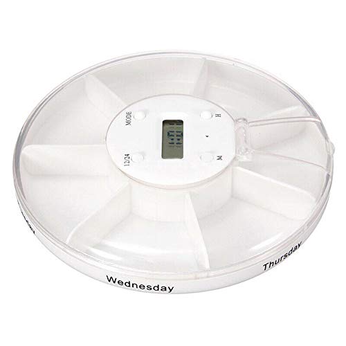 ELECTROPRIME 1X(Digital Pill Box Medicine Storage Organiser Reminder Case Portable Alarm D7N2
