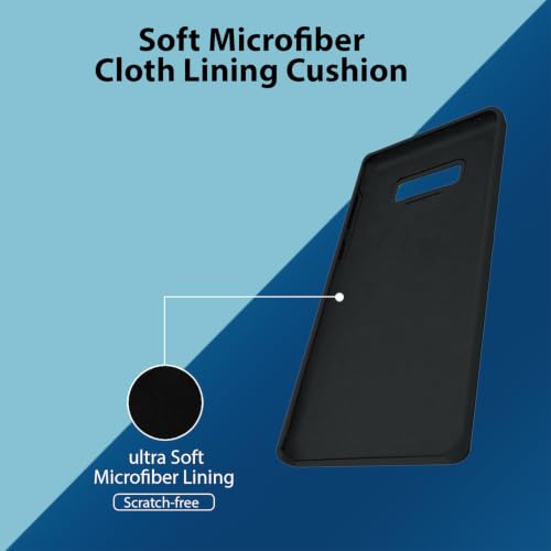 Image of LIRAMARK Liquid Silicone Soft Back Cover Case for Samsung Galaxy Note 8 (Black)