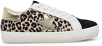 Steve Madden Women's Starling Sneaker, Black/Leopard, 9 | Image 5