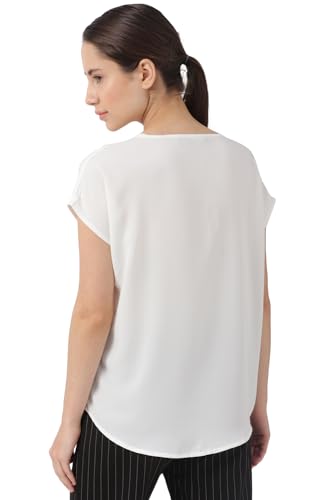 Image of Van Heusen Women's Polyester Regular Fit V-Neck Formal Top