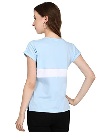 Image of GRECIILOOKS Women's Regular Fit Plain Top with Half Sleeves for Office Wear, Casual Wear, Under 399 Top for Women /Girls (Pink Large)