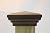 ATLANTA POST CAPS 4x4 Post Caps (3.5"x3.5") Brown Newport Pyramid Style Square Top for Outdoor Fences, Mailboxes, and Decks