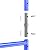 Bon 14-896 Step Type Scaffold End Frame, 3-Feet High, 5-Feet Wide, Made in USA