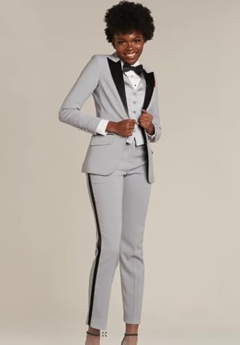 Women's 3 Piece Suit Business Slim Formal Work Wear Office Pants Set Lady Tuxedo Blazer+Pants+Vest3