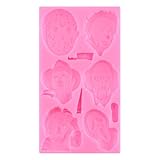 YIHUOMOLDS Halloween Silicone Mold Horror Characters Fondant Molds For Cake Decorating Cupcake Topper Chocolate Candy Gum Paste Polymer Clay