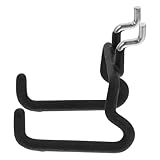 Homoyoyo Black Metal Pegboard Hooks Heavy Duty Organizer Attachment for 2.5-inch Hole Spacing, Garage Tool Hanger and Display Hook for Industrial Shelving