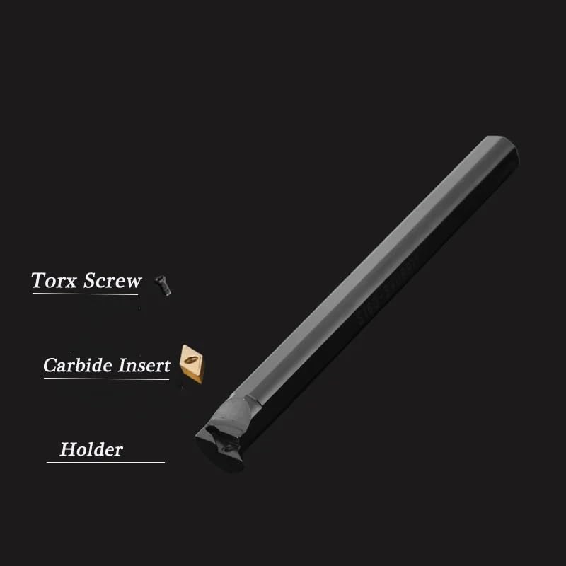 1PC S16Q S20R SVUBR11 SVUCR11 SVUBR16 SVUCR16 Internal Turning Tool Holder SVUBR SVUCR CNC Lathe Boring Bar for VBMT VCMT Insert(S16Q-SVUCR11)