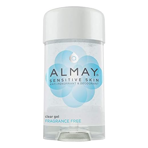 Almay Sensitive Skin Gel Transparente Antitranspirante y Desodorante, Sin Fragancia, 2.5 oz