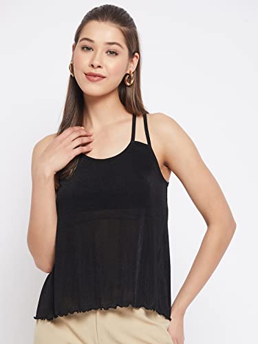 Image of LE BOURGEOIS Women Solid Relaxed Fit Cami Top