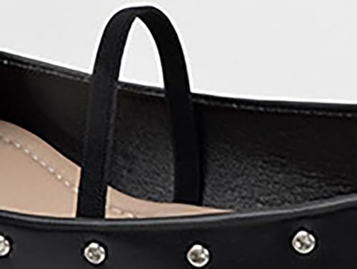 Round Toe Flats for Women PU Leather Mary Jane Shoes Flat Comfortable Ladies Ballet Shoes for Dress Commuting 7