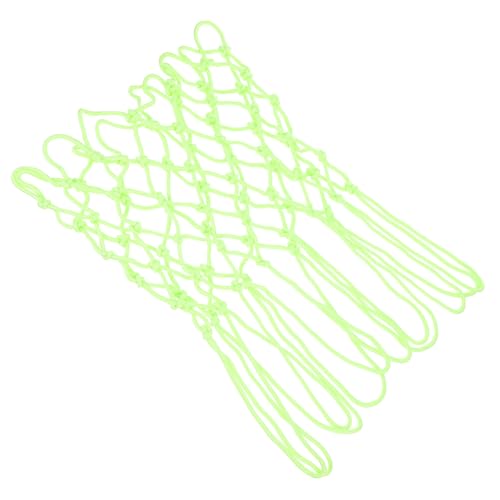 GOOHOCHY Solar Powered Basketball Net Outdoor Heavy Duty Fluorescent Nylon Net with for Basketball Courts and Homes