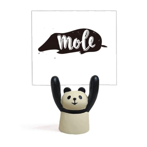 Support mémo panda noir et blanc porte-photo design bureau