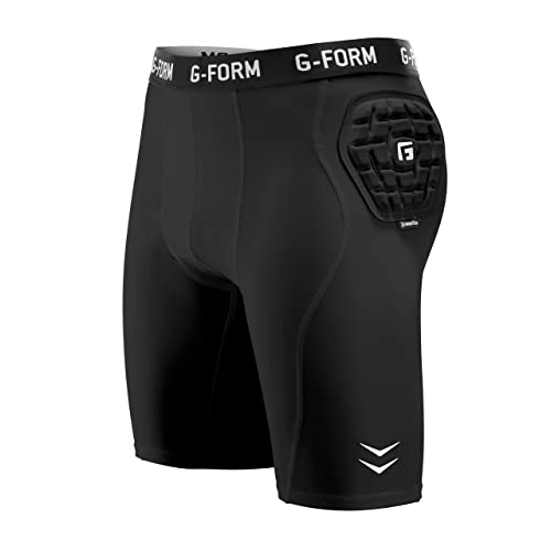 G-Form Pro Compression Shorts - Athletic Padded Compression Shorts for Basketball, Volleyball & More - Protective Sports Gear