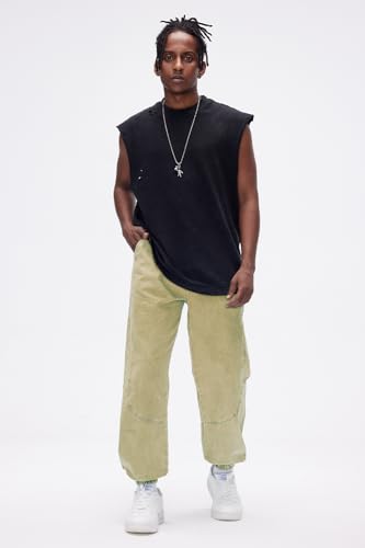 Heyfanee Men's Drop Crotch Jogger Jeans2