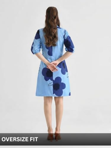 Image of Leriya Fashion Mini Dress for Women | One Piece Dresses for Womens |Mini Dresses Rayon for Women Stylish |Summer Casual Outfit Wear Events, Date & Evening Look |Tunic Shirts for Women