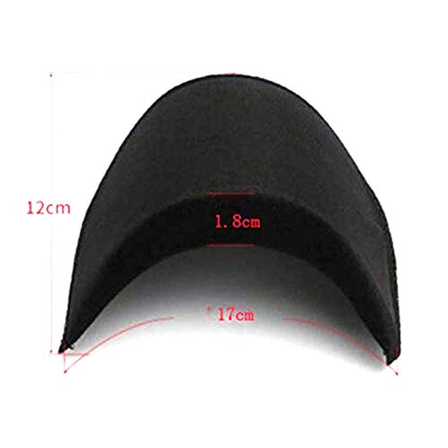 QKAIFRYSUG Mens Shoulder Pads for Jacket Blazer T-Shirt Clothing Dress Shoulder Pad Inserts Sewing Accessories 4 Pairs Black