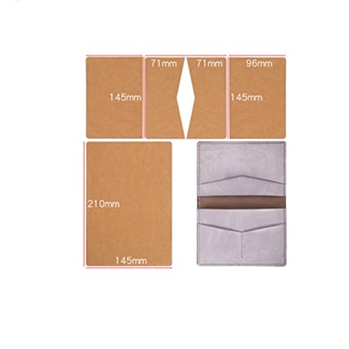 YJIUYUANQ Modelos de couro, modelo de papel kraft, padrão de couro, papel kraft, modelos de couro pa
