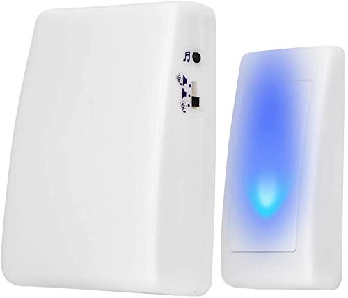 Wireless Doorbell, 7 Color Lights Flash + Music Doorbell Home Wireless Elderly/Deaf Men Door Bell with Strong Anti-Interference Ability