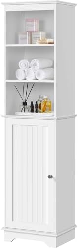 Yaheetech Colonne Salle de Bain Rangement, Meuble de Rangement en...