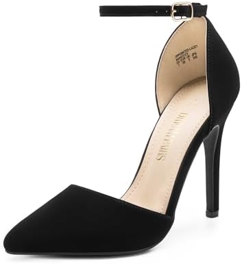 DREAM PAIRS Women's Oppointed-Lacey Pointed Toe Ankle Strap High ...