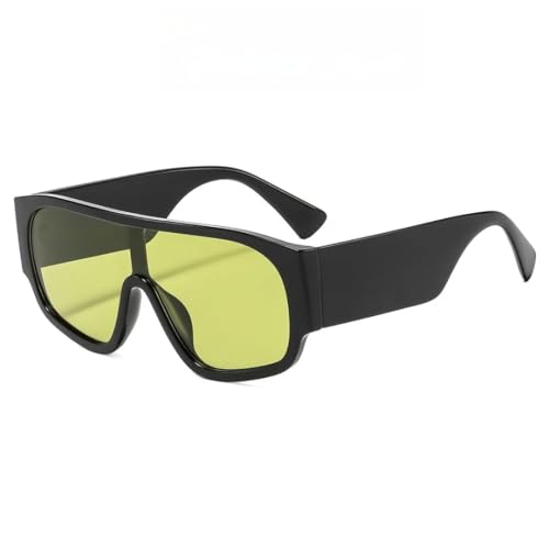 Lunettes de soleil surdimensionnées avec verres monoblocs retro et filtres UV400