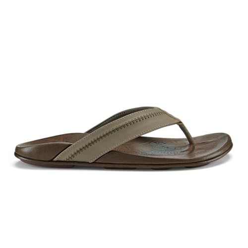 Image of OluKai Hiapo Men's Leather Beach Sandal, Crafted Materials